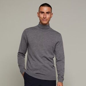 Matinique Merino Wool MAparcusman Sweater sz XL in Medium Grey Melange NWT